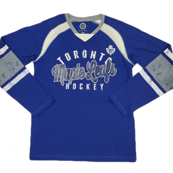 NHL Toronto Maple Leafs Hockey Long Sleeve Shirt - Picture 1 of 6